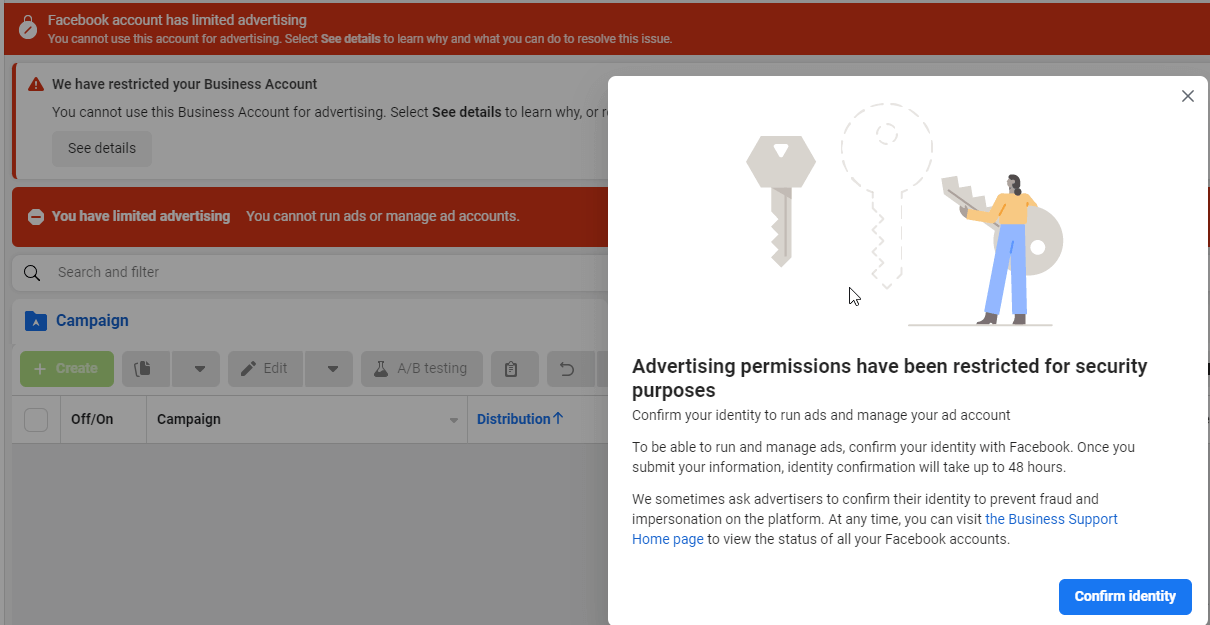 Facebook Ad Account Is Restricted