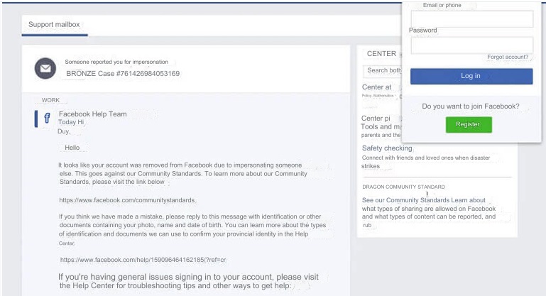 Temporarily Disabled Facebook Account