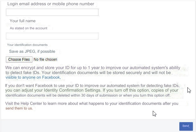 Temporarily Disabled Facebook Account