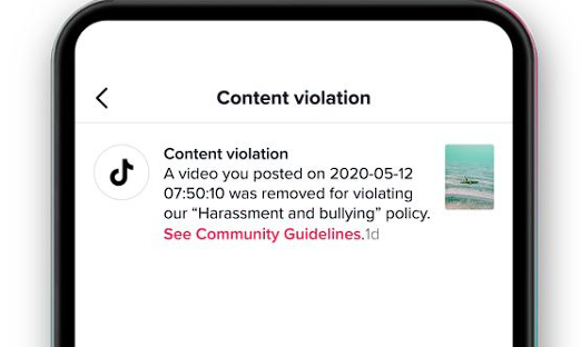 Suspended TikTok Account