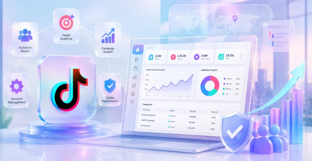 Aged TikTok business ad accounts in USA